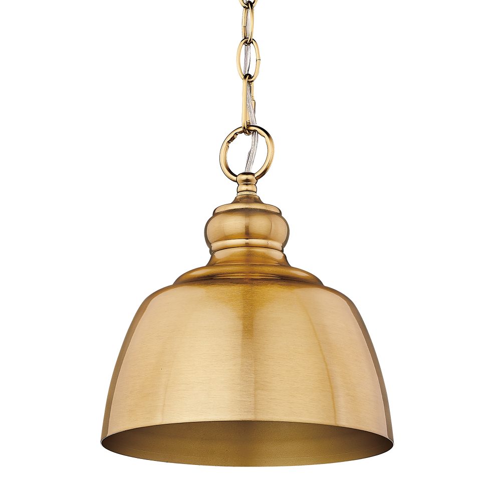 Golden Lighting 0316-M1L MBG Holmes Mini Pendant in Modern Brushed Gold